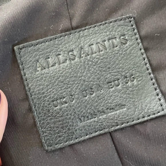All Saints Leather Jacket - Picture 7 of 11